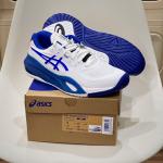 Giày Asics GEL- RESOLUTION X WIDE ''WHITE DARK COBALT'' Pickleball / Tennis