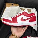 Giày Nike Jordan 1 Low Gym Red White