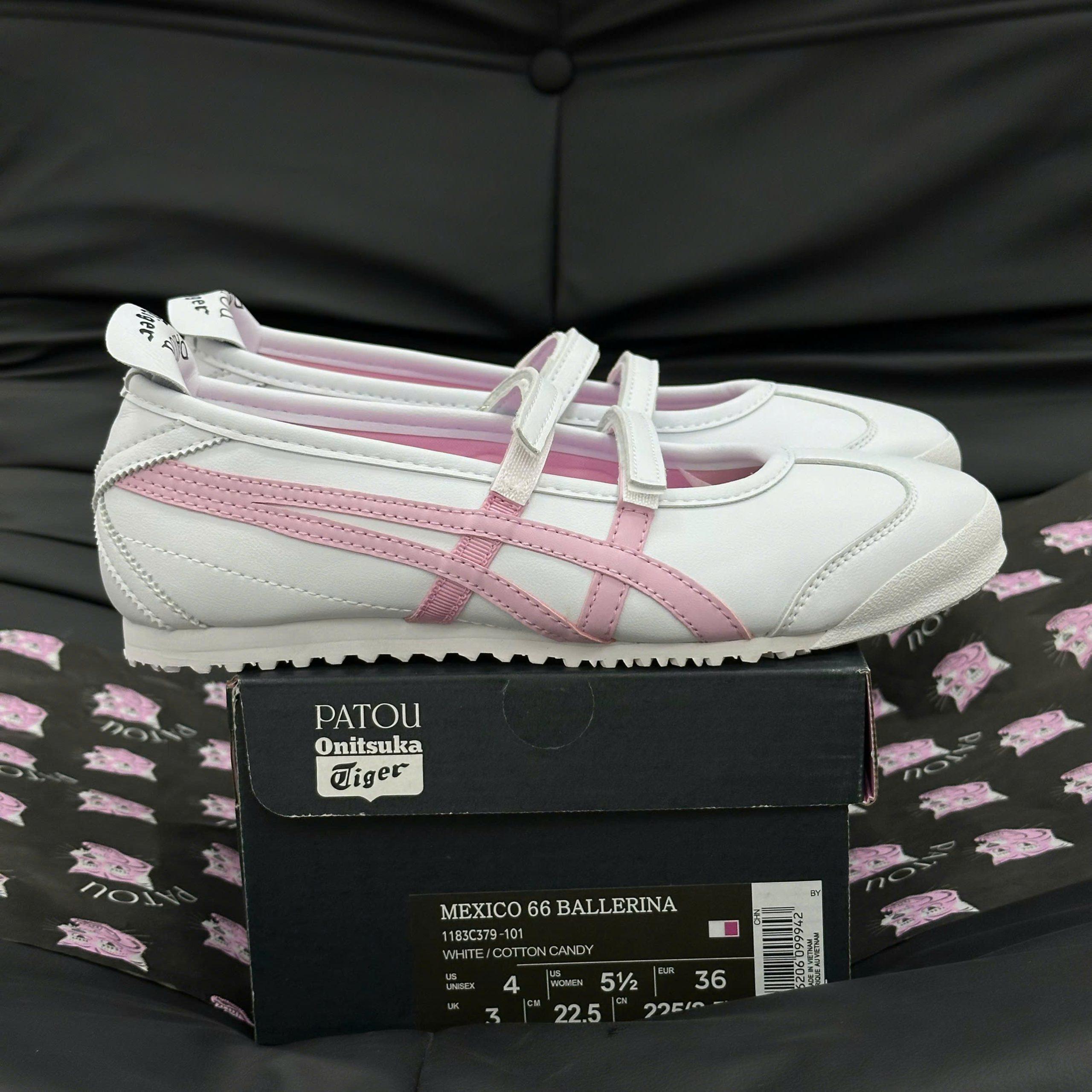 Giày Onitsuka Tiger x PATOU Mexico 66 Ballerina ‘White Cotton Candy’