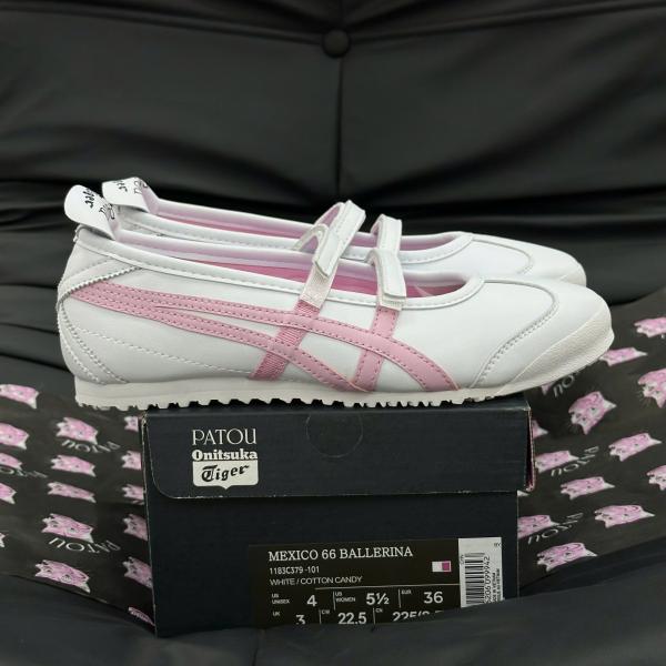 Giày Onitsuka Tiger x PATOU Mexico 66 Ballerina ‘White Cotton Candy’