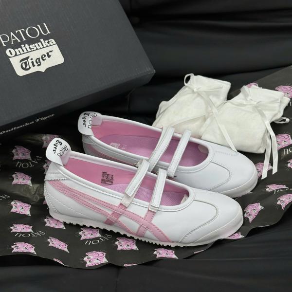 Giày Onitsuka Tiger x PATOU Mexico 66 Ballerina ‘White Cotton Candy’