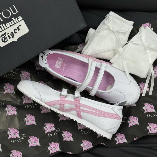 Giày Onitsuka Tiger x PATOU Mexico 66 Ballerina ‘White Cotton Candy’
