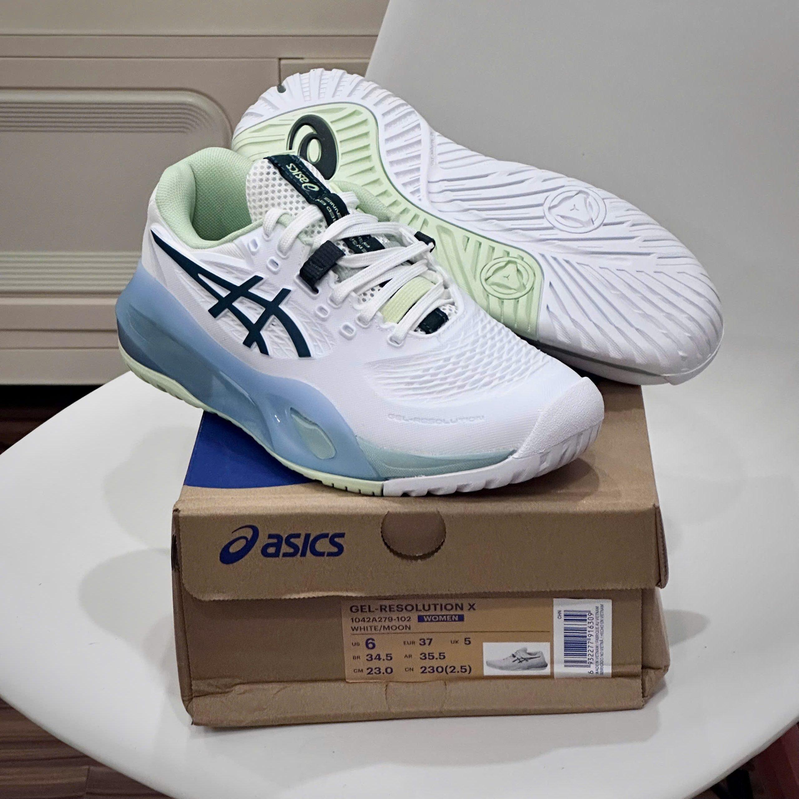 Giày Pickleball Tennis Asics Gel Resolution X White