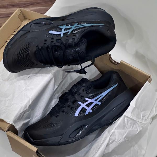 Giày Tennis/Pickleball ASICS Gel-Resolution X Night Energy ‘Black/Prism Blue’