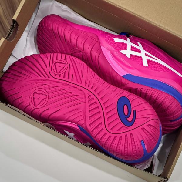 Giày Tennis Pickleball Asics Gel Resolution X ‘BRIGHT ROSE CREAM’