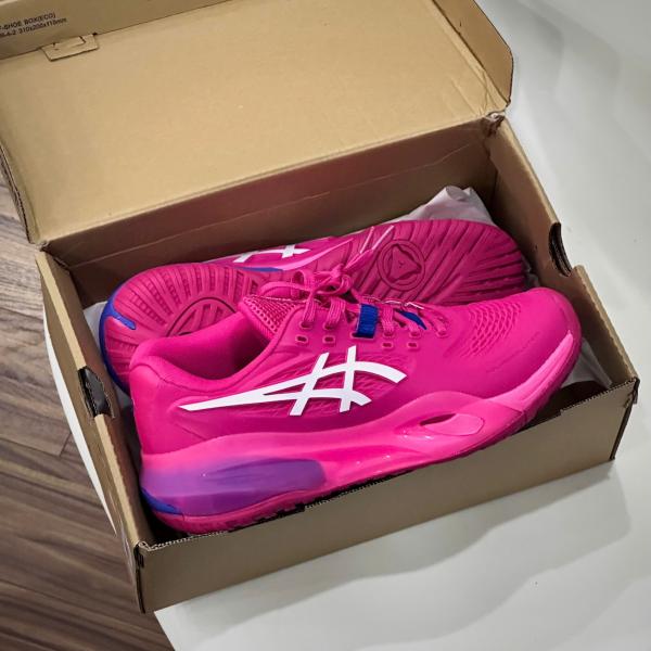 Giày Tennis Pickleball Asics Gel Resolution X ‘BRIGHT ROSE CREAM’
