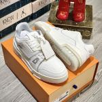 Giày Louis Vuitton Lv Trainer 54 Signature White Like Auth