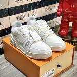 Giày Louis Vuitton Lv Trainer 54 Signature White Like Auth