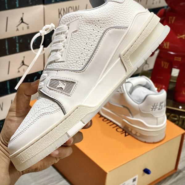 Giày Louis Vuitton Lv Trainer 54 Signature White Like Auth