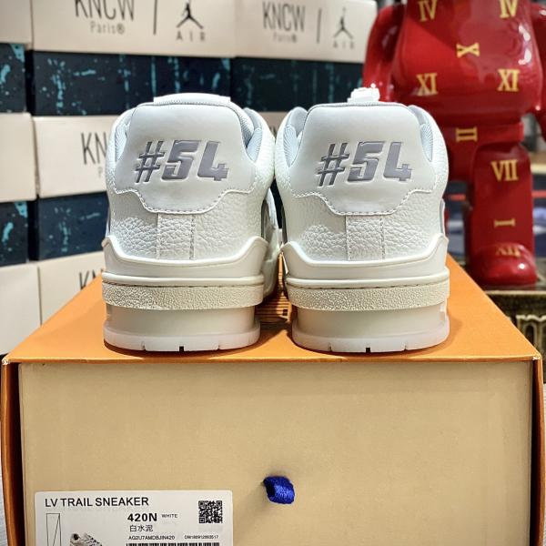 Giày Louis Vuitton Lv Trainer 54 Signature White Like Auth